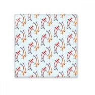 Dıythinker Çin Balık Desenli Çift Geleneksel Seramik 10x10 cm Seramik Karo