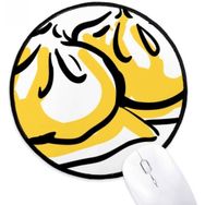 Dıythinker Çin Çanak Lezzetli Desen Yuvarlak Kaymaz Mouse Pad