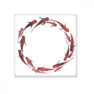 Dıythinker Çin Kırmızı Sazan Balık Hayvan 15x15 cm Seramik Karo