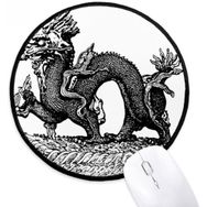 Dıythinker Çin Kültür Qing Hanedanı Çizgi Çizim Yuvarlak Kaymaz Mouse Pad
