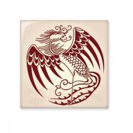Dıythinker Çin Phoenix Hayvan Portre Seramik 10x10 cm Seramik Karo