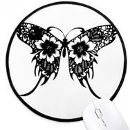Dıythinker Çin Tarzı Kelebek Çiçek Kanatları Yuvarlak Kaymaz Mouse Pad