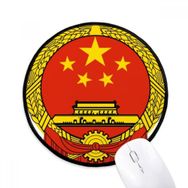 Dıythinker Çin Ulusal Amblem Ülke Yuvarlak Kaymaz Mouse Pad