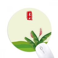 Dıythinker Circlar June Solstice Twenty Four Solar Term Baskılı Yuvarlak Kaymaz Kauçuk Mouse Pad