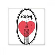 Dıythinker City London Britain Big Ben Love Seramik Bisque Fayans 10x10 cm Seramik Karo