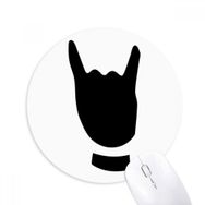 Dıythinker Corna Jest Silüeti Desenli Baskılı Yuvarlak Kaymaz Kauçuk Mouse Pad