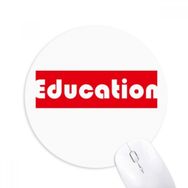 Dıythinker Course And Major Education Kırmızı Baskılı Yuvarlak Kaymaz Kauçuk Mouse Pad