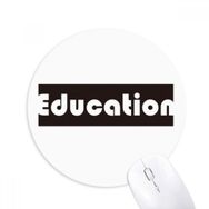 Dıythinker Course And Major Education Siyah Baskılı Yuvarlak Kaymaz Kauçuk Mouse Pad