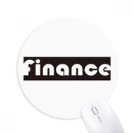 Dıythinker Course And Major Finance Siyah Baskılı Yuvarlak Kaymaz Kauçuk Mouse Pad