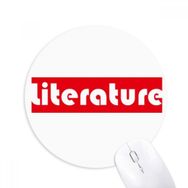 Dıythinker Course And Major Literature Kırmızı Baskılı Yuvarlak Kaymaz Kauçuk Mouse Pad
