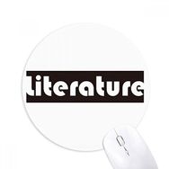 Dıythinker Course And Major Literature Siyah Baskılı Yuvarlak Kaymaz Kauçuk Mouse Pad