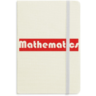 Dıythinker Course and Major Matematik Kırmızı Kumaş Sert Kapak A5 Defter