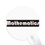 Dıythinker Course and Major Matematik Siyah Baskılı Yuvarlak Kaymaz Kauçuk Mouse Pad