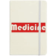 Dıythinker Course and Major Medicine Kırmızı Kumaş Sert Kapak A5 Defter