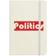 Dıythinker Course and Major Politics Kırmızı Kumaş Sert Kapak A5 Defter