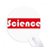 Dıythinker Course and Major Science Kırmızı Baskılı Yuvarlak Kaymaz Kauçuk Mouse Pad