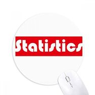 Dıythinker Course And Major Statistics Kırmızı Baskılı Yuvarlak Kaymaz Kauçuk Mouse Pad