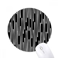 Dıythinker Damla Çizgisi Sanat Tahıl İllüstrasyon Desen Baskılı Yuvarlak Kaymaz Kauçuk Mouse Pad