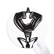 Dıythinker Dans Silüeti Meksika Meksika Baskılı Yuvarlak Kaymaz Kauçuk Mouse Pad