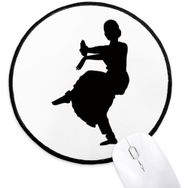 Dıythinker Dansçı Sanat Tavuskuşu Dans Sporları Yuvarlak Kaymaz Mouse Pad