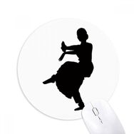 Dıythinker Dansçı Sanatı Tavuskuşu Dans Sporları Baskılı Yuvarlak Kaymaz Kauçuk Mouse Pad
