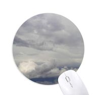 Dıythinker Dark Clouds Overcast Wide Wind Weather Baskılı Yuvarlak Kaymaz Kauçuk Mouse Pad