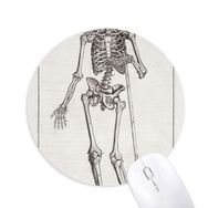 Dıythinker Dekorasyon İnsan İskeleti Gövde Desenli Baskılı Yuvarlak Kaymaz Kauçuk Mouse Pad