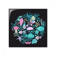 Dıythinker Deniz Organizması Müzik Ahtapot Seramik 10x10 cm Seramik Karo