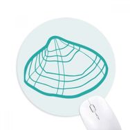 Dıythinker Deniz Yaşamı Fistolu Yeşil İllüstrasyon Baskılı Yuvarlak Kaymaz Kauçuk Mouse Pad