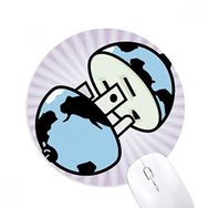 Dıythinker Devre Diyagram Desenli Soket Fiş Baskılı Yuvarlak Kaymaz Kauçuk Mouse Pad
