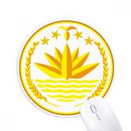 Dıythinker Dhaka Bangladeş Ulusal Amblem Baskılı Yuvarlak Kaymaz Kauçuk Mouse Pad