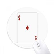 Dıythinker Diamond A Kartları Desenli Baskılı Yuvarlak Kaymaz Kauçuk Mouse Pad