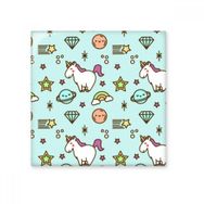 Dıythinker Diamonds Star Lovely Smile Unicorn Parlak 10x10 cm Seramik Karo