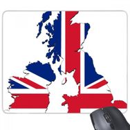 Dıythinker Dikdörtgen Union Jack Deseni Britanya Haritası Ülke Kültürü Kaymaz Kauçuk Fare Altlığı