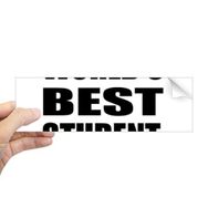 Dıythinker Dikdörtgen World's Best Student Teacher Quot Dizüstü Bilgisayar Pencere Çıkartması