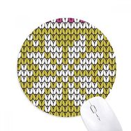 Dıythinker Dikiş Ahtapot Dört Yönlü İllüstrasyon Baskılı Yuvarlak Kaymaz Kauçuk Mouse Pad