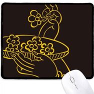 Dıythinker Din Budist El Çiçek Plaka Kaymaz Mouse Pad