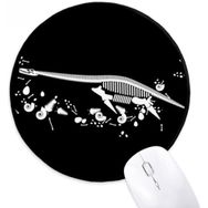 Dıythinker Dinozor Kemik Kemikleri Küçük Yuvarlak Kaymaz Mouse Pad