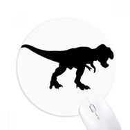 Dıythinker Dinozor Siyah Kemikler Kalıp Baskılı Yuvarlak Kaymaz Kauçuk Mouse Pad