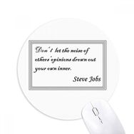 Dıythinker Don't Let Others' Opinions Drown you Baskılı Yuvarlak Kaymaz Kauçuk Mouse Pad