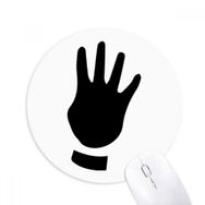 Dıythinker Dört Hareket Silüeti Desenli Baskılı Yuvarlak Kaymaz Kauçuk Mouse Pad