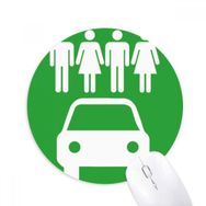 Dıythinker Dört Kişilik Enerji Araçları Çevreyi Korur Baskılı Yuvarlak Kaymaz Kauçuk Mouse Pad
