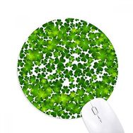 Dıythinker Dört Yapraklı İrlanda St.Patrick's Day Baskılı Yuvarlak Kaymaz Kauçuk Mouse Pad