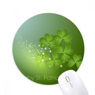 Dıythinker Dört Yapraklı Yıldız İrlanda St.Patrick's Day Baskılı Yuvarlak Kaymaz Kauçuk Mouse Pad