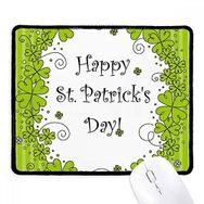 Dıythinker Dört Yapraklı Yonca İrlanda Mutlu St.Patrick's Day Kaymaz Siyah Başlıklı Kenarlar