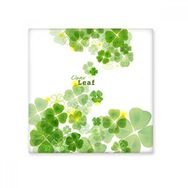 Dıythinker Dört Yapraklı Yonca Mew Filigran İrlanda St Patricks Day 10x10 cm Seramik Karo