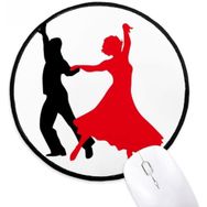 Dıythinker Duet Dans Sosyal Dans Dansçı Yuvarlak Kaymaz Mouse Pad