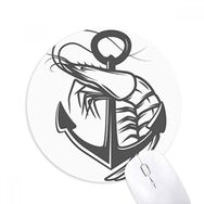 Dıythinker Dünya Karides Deniz Organizması Baskılı Yuvarlak Kaymaz Kauçuk Mouse Pad
