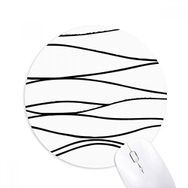 Dıythinker Düzensiz Çizgi Doku Baskılı Yuvarlak Kaymaz Kauçuk Mouse Pad