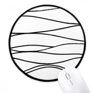 Dıythinker Düzensiz Çizgi Doku Yuvarlak Kaymaz Mouse Pad